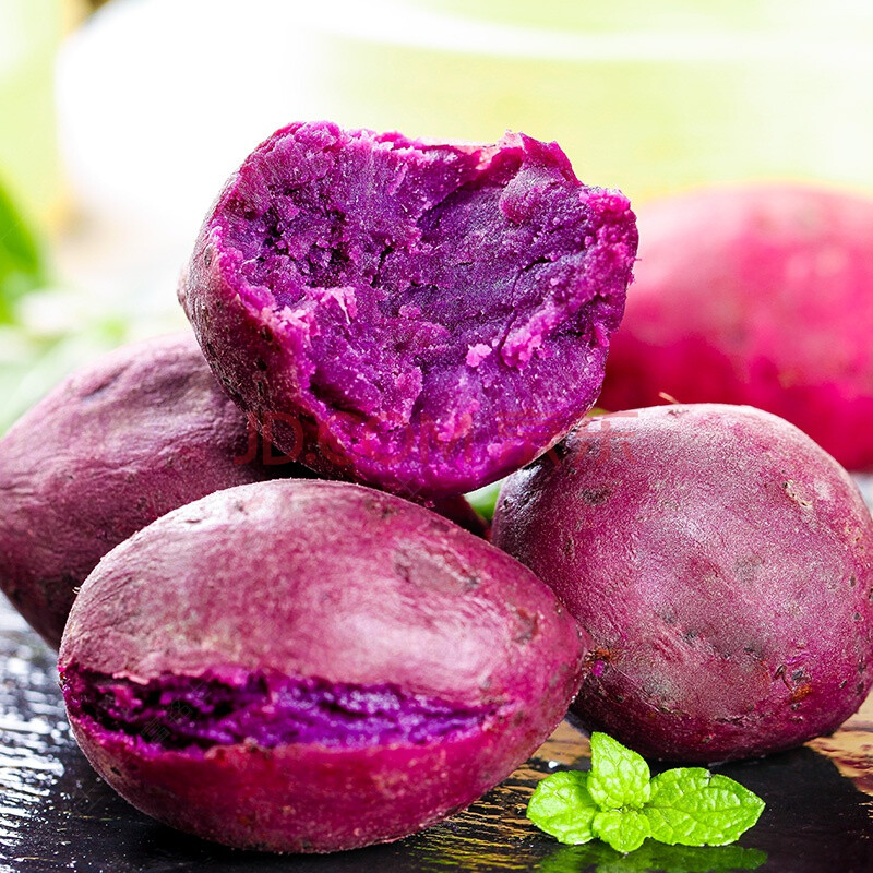 紫薯新鲜紫薯农家紫薯红沙地薯糖心紫薯现挖现发 2斤