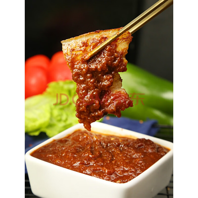 韩式烤肉蘸料韩国烤肉蘸酱烧烤料烤肉酱包生菜蒜蓉辣酱烧烤酱辣酱