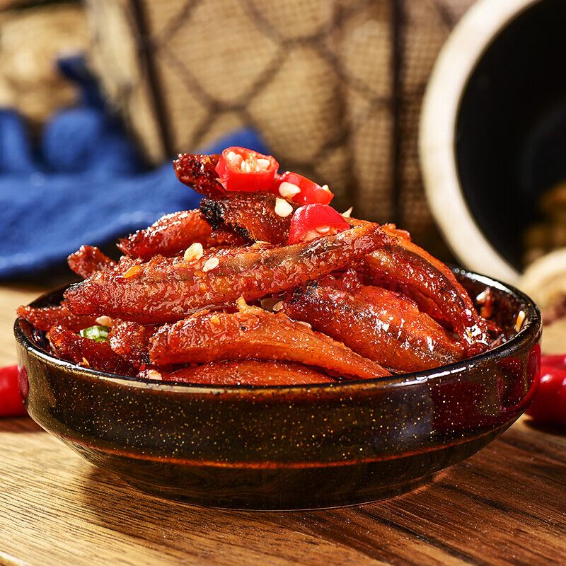 香辣小鱼仔麻辣小鱼干湖南特产休闲零食360g 80包 糖醋味40g(微辣)