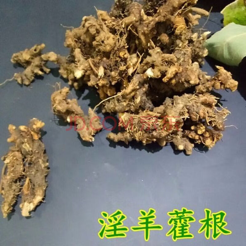 根250g淫羊藿叶泡茶整株苗仙灵脾男性滋补中药材中草药 淫羊藿根500克