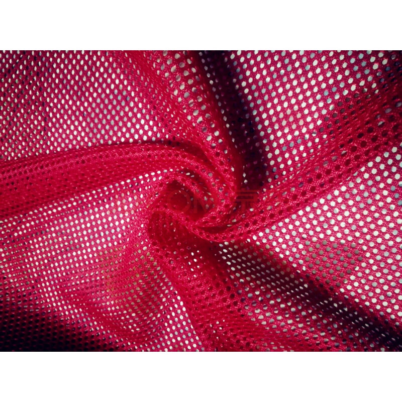 椅子靠背网眼布 童车箱包袋渔网布 汽车遮阳布 防晒遮阳面料 红色加厚