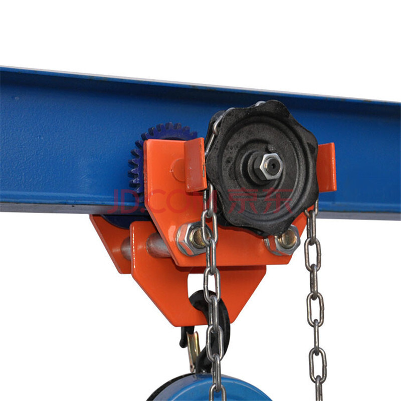 筌萌 工字钢滑 单轨行车起重滑轮搭配手动电动葫芦钢轨猫头吊 1吨t型