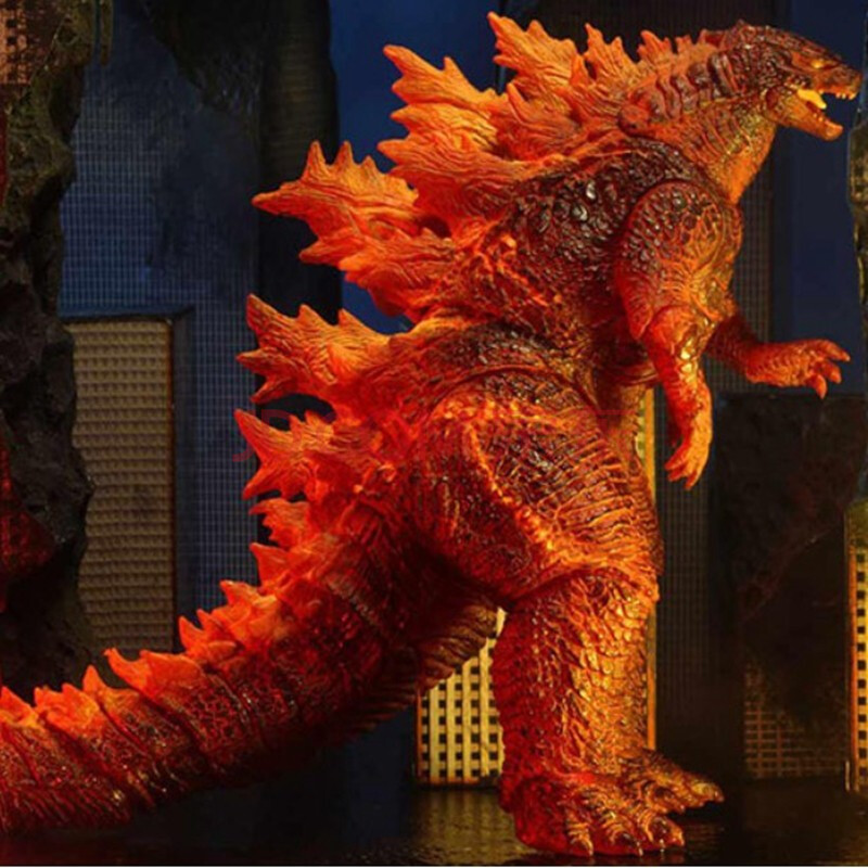 neca 紅蓮2019電影哥斯拉2怪獸之王 能量版恐龍哥斯拉基多拉關節可動