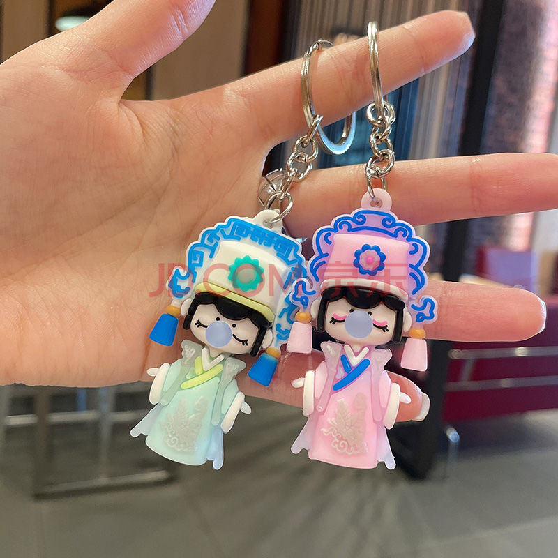 新品小女孩书包挂件林深不知处钥匙扣网红玩具挂件鼻涕泡泡盲盒公仔