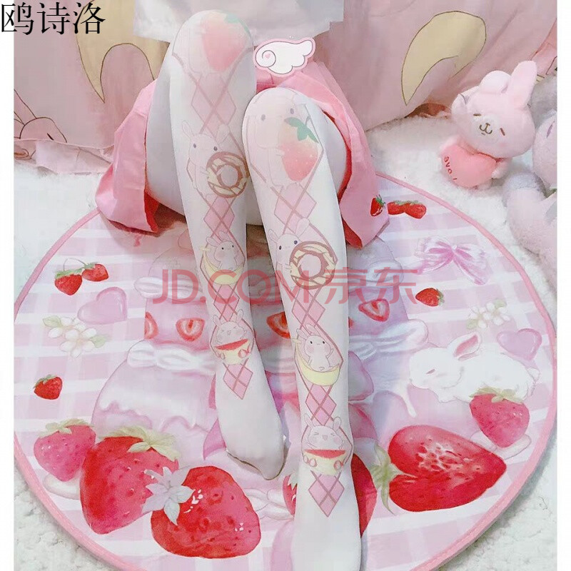 洛丽塔袜子日系lolita萝莉过膝袜洛丽塔女童踩脚长筒袜子cos连裤袜