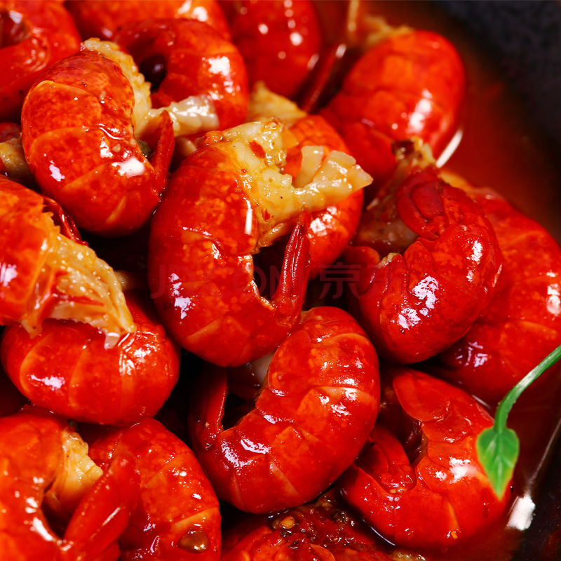 麻辣小龙虾尾熟食香辣虾球加热即食海鲜罐装小蒜蓉虾空包装 蒜香虾尾