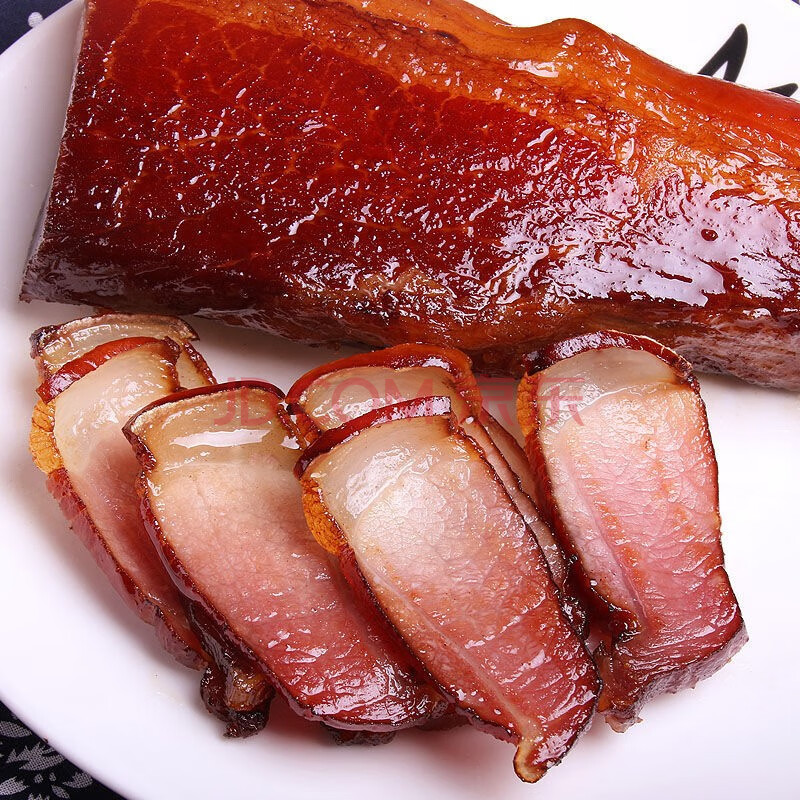 余晓明恩施腊肉五花肉正宗烟熏肉农家自制湖北土特产腊排骨5斤 偏瘦