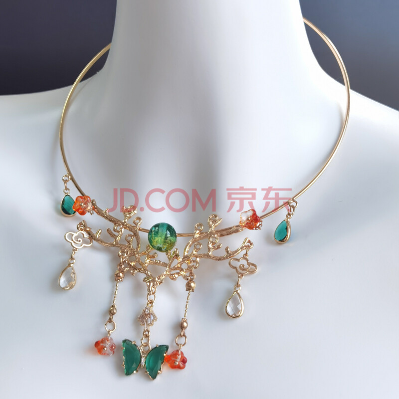 初韵原创瑶遇见神鹿汉服项圈璎珞汉服汉元素王者荣耀瑶瑶公主衍生项链