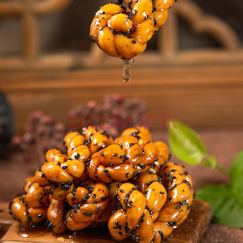 传统糕点手工麻花湖北非遗随州特产零食小吃小麻花散装香酥 黑芝麻