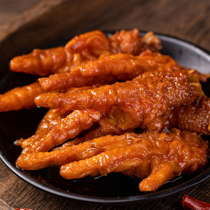 虎皮凤爪鸡爪子零食卤味吃货休闲鸡肉小吃独立包装 虎皮凤爪 10包 卤