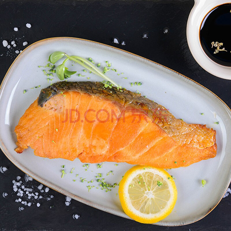 禧美 挪威盐烤三文鱼100g/袋 1片 解冻加热即食调味 日料推荐 便当