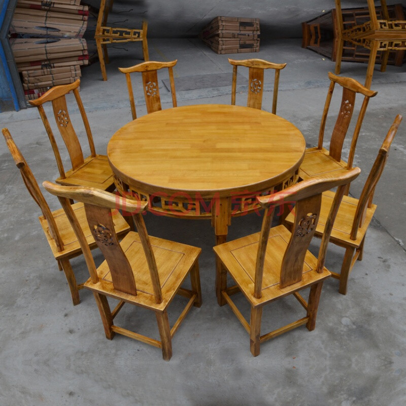 实木餐桌椅组合全实木八仙桌经济型中式实木餐桌方形饭店面馆餐桌