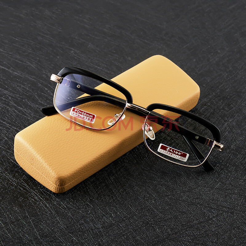 老花镜高档品牌 老视镜 光学加膜596男女款 金属复古 200度