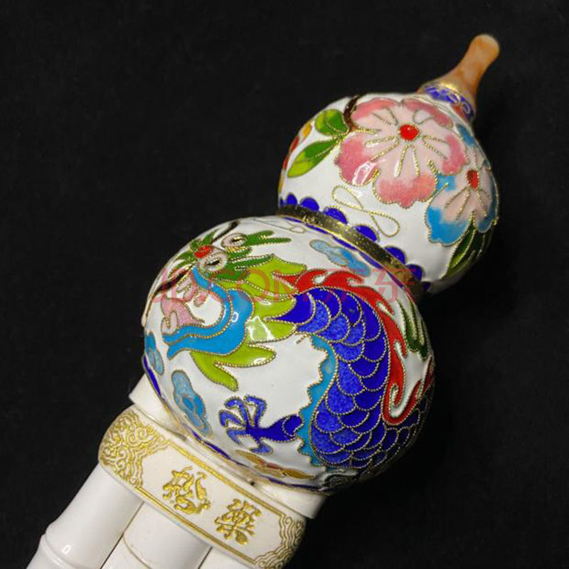 葫芦丝演奏c调降b调儿童初学龙凤防摔演奏型乐器 景泰蓝龙凤款降b调