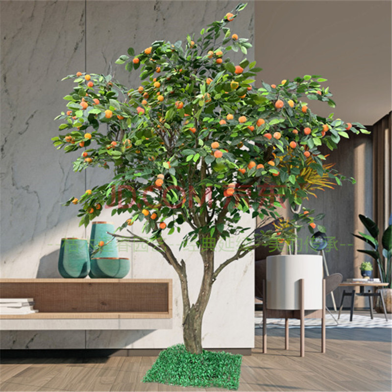 柿子摆件 摆件植物 家里装饰摆件仿真树仿真树假树果树 山楂柠檬苹果