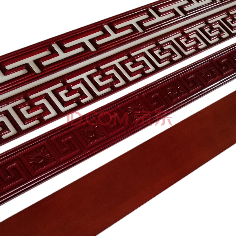 新中式吊顶实木线条雕花腰线压边电视背景墙装饰木线条平板阴角线