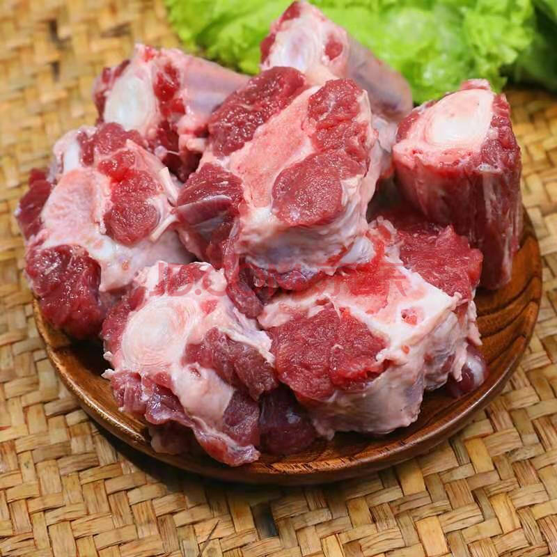 新鲜黄牛尾巴精修去油整段分切散养黄牛尾 广纳力驰 七斤装 精修去油