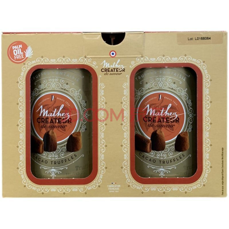 mathey曼斯松露巧克力mathez摩太紫mathey曼斯生日糖果零食礼品 一盒2