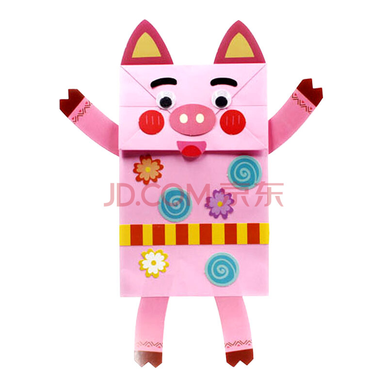 响铃/安抚玩具 手偶/安抚玩偶 igiftfire 环创纸袋手偶贴画手工创意