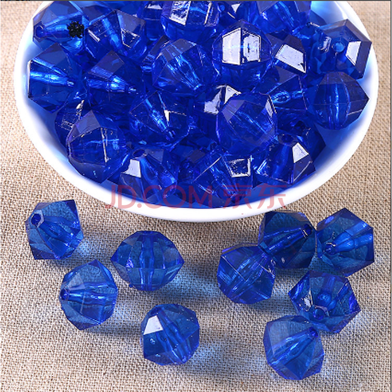 diy手工串珠材料包透明珠子亚克力珠子16mm扁盘珠西瓜珠花瓶材料珠 宝