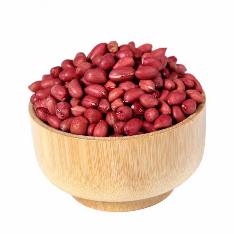 2020年新货红皮花生米食用四粒红农家小粒红衣花生仁