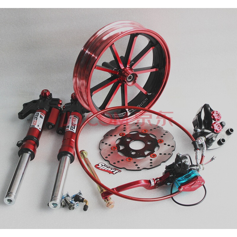 009电动车配件摩托车小牛极酷小龟王战速鬼火尚领前刹减震器改装 踏板