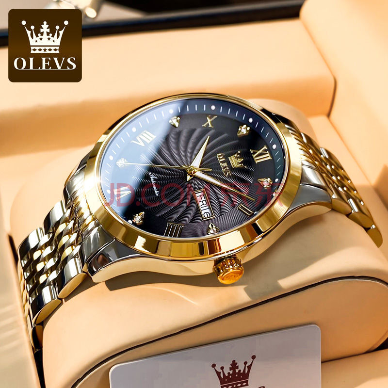 腕表 国表 欧利时(olevs) 【免费刻字】情侣手表一对表时尚全自动机械