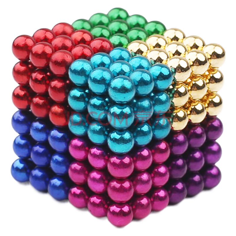 巴克球球形彩色磁铁216颗 圆形魔力巴克球磁力球 吸铁石玩具 生日礼物