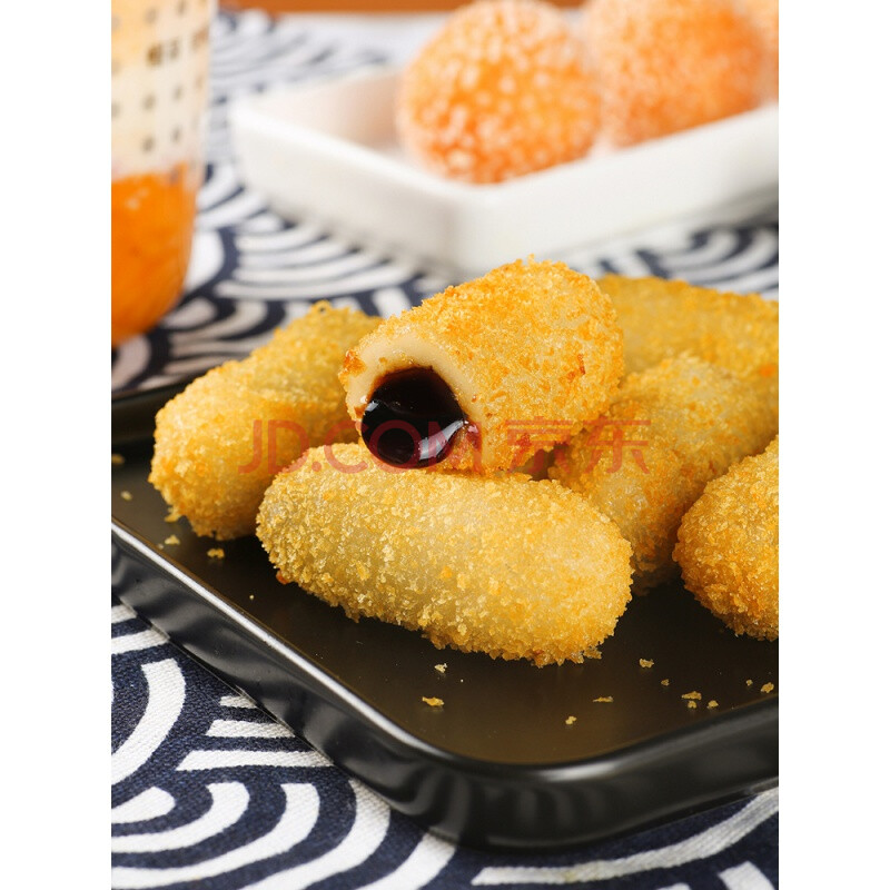 红糖爆浆糍粑 年糕油炸小吃点心半成品火锅店糯米糍900g3包 600g