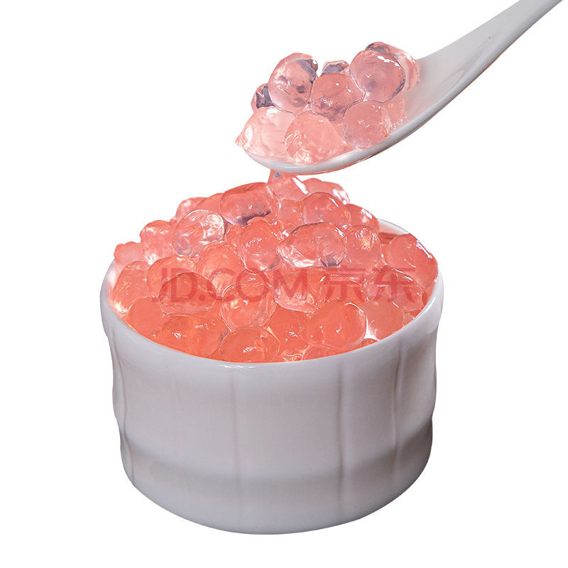 黑糖寒天晶球 蒟蒻果冻免煮珍珠奶茶专用配料 水蜜桃味晶球500g