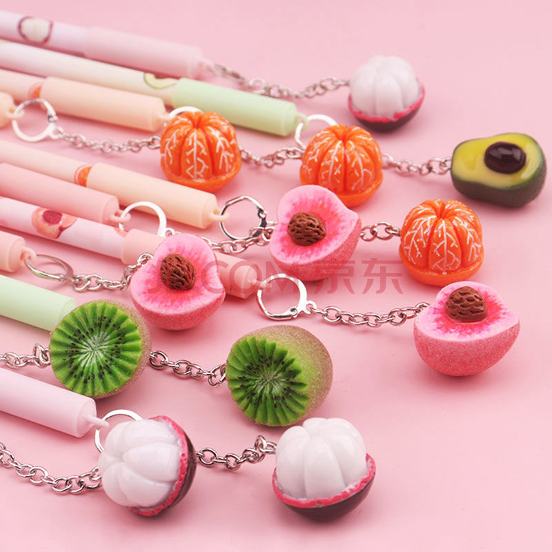 珍珠奶茶中性笔高颜值黑笔可爱少女心吊坠笔饮料果汁可乐好看水f 仿真