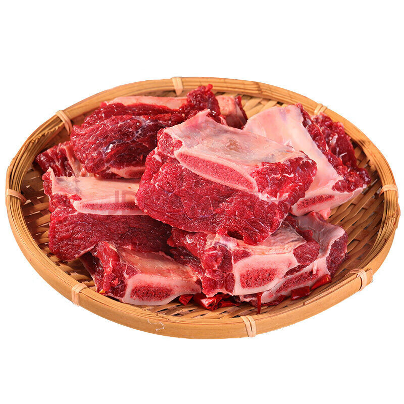 (顺丰冷链)新鲜原切牛排骨黄牛排骨多肉肋排生牛肉冰鲜牛肋排整根带肉