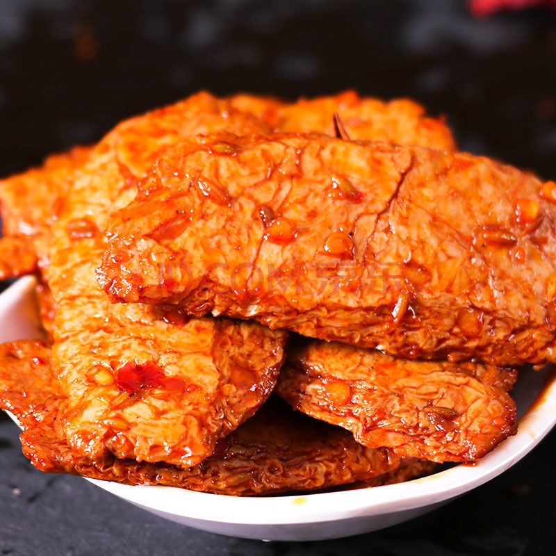 手撕素牛排素肉豆乾零食批發網紅特產小吃零食 燒烤味 20包