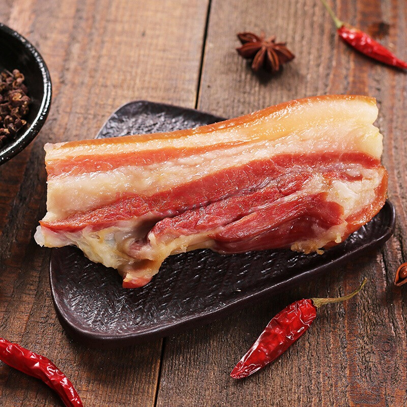 丽水山耕 腊肉农家自制柴火烟熏土猪肉咸肉南风肉风干五花肉特产 风干