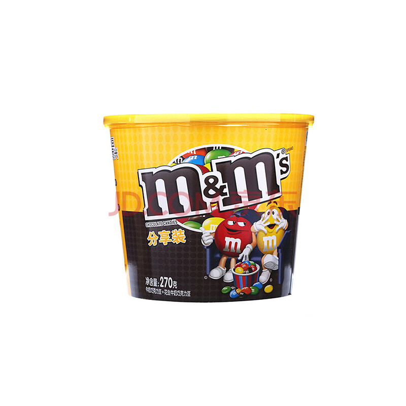 m&ms 妙趣畅享碗混合巧克力豆 mm豆送女友 生日礼物270g(新旧包装