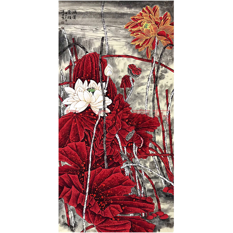 国家一级美术师 中国花鸟画家协会会员 魏道武 【鸿运当头】 a2544