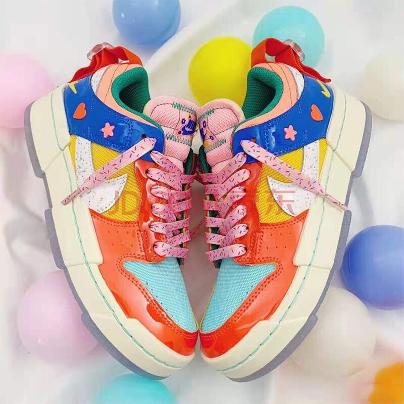 nike dunk low disrupt 白蓝肯塔基低帮男女情侣板鞋篮球鞋 彩虹糖dj