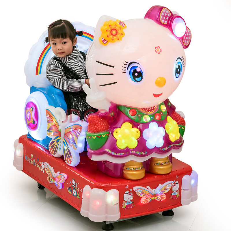 投币摇摇车带音乐摇摆机电动玩具小熊 水晶猫 商用高配【图片 价格