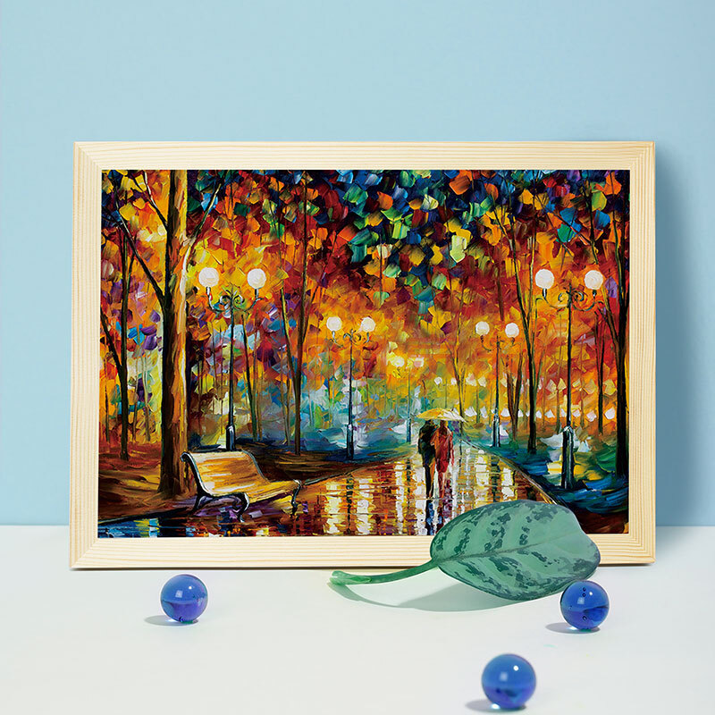 迷你-雨中漫步 配mini相框-白色