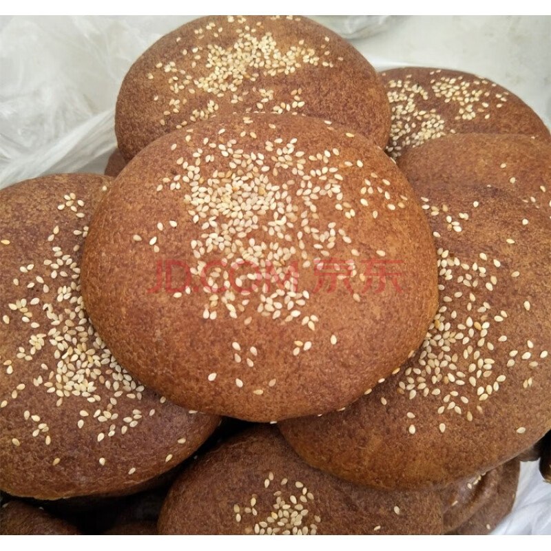 5折 1300g山西大同特产胡麻油老式月饼混糖月饼红糖饼混糖月饼10个 混