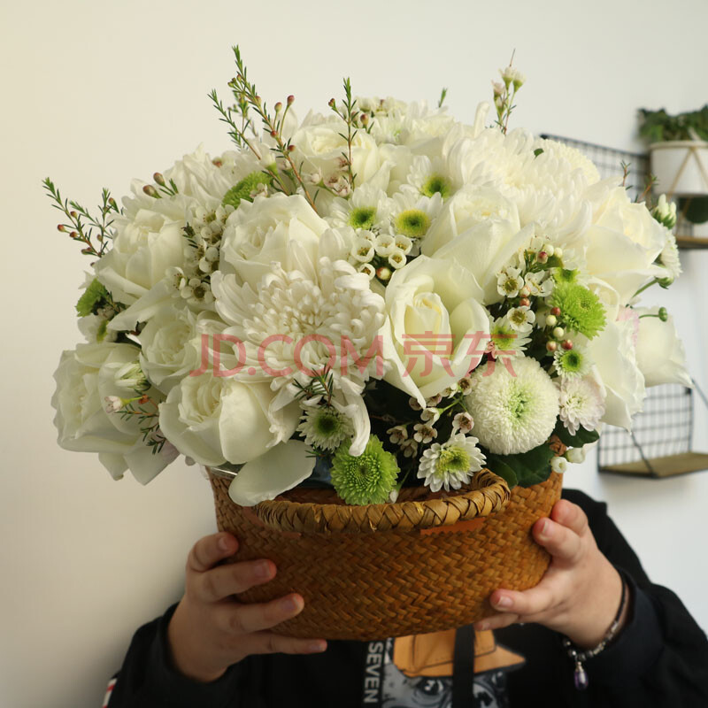 清明节北京天津黄菊白菊花束杭州上坟扫墓鲜花葬礼悼念雏菊告别花