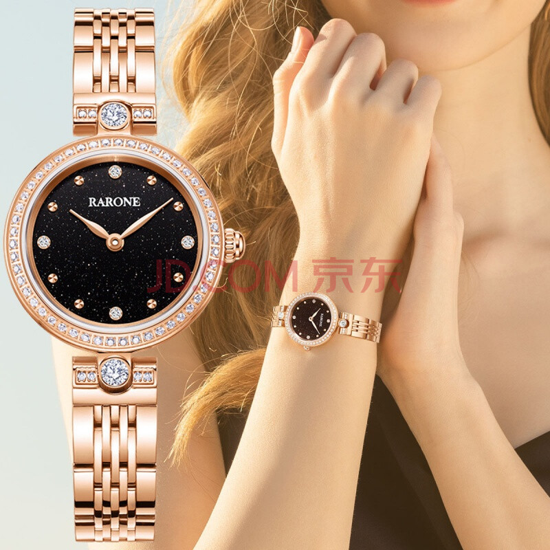 雷诺手表女2021新款ins风轻奢简约气质复古小众圆盘女士手表 砂石面