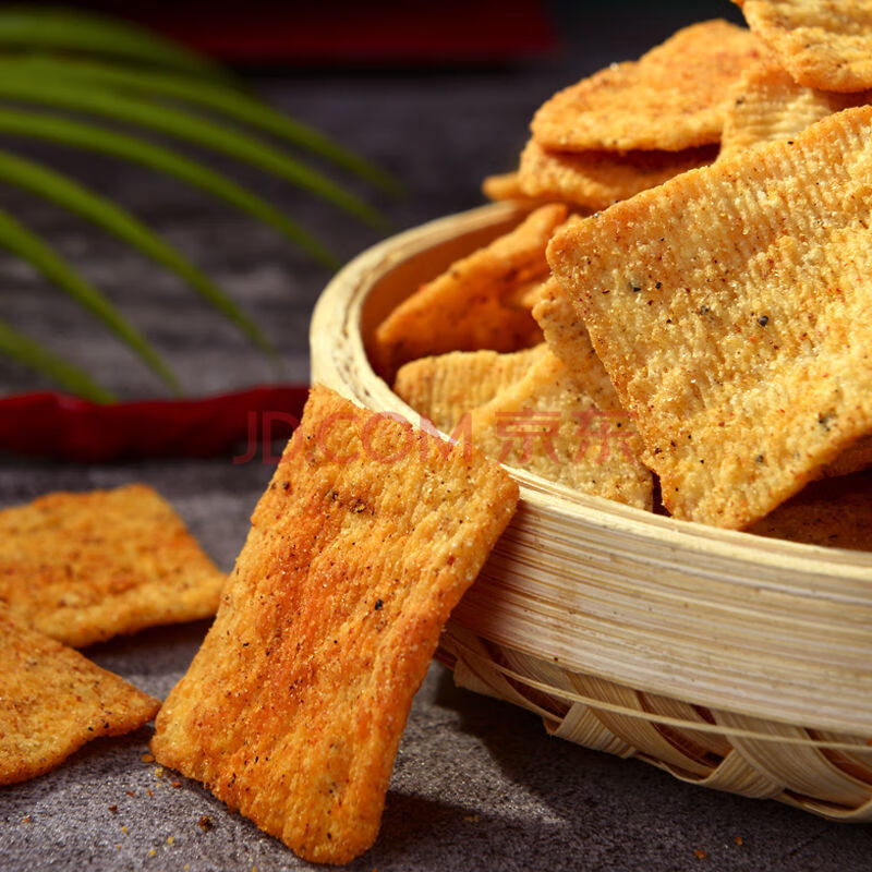 花椒锅巴麻辣膨化休闲小零食品便宜好吃的多种口味网红批发 麻辣味2袋