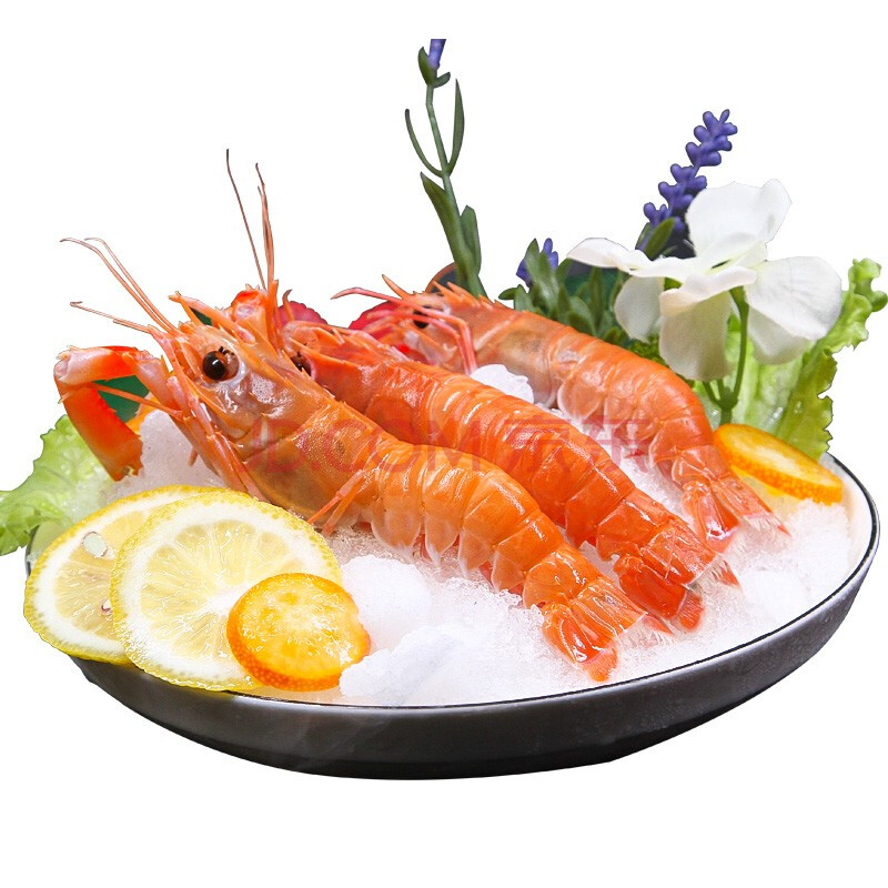 大号 北极甜虾 斑点虾 大虾 海鲜水产即食 鲜活速冻 刺身级深海鳌虾