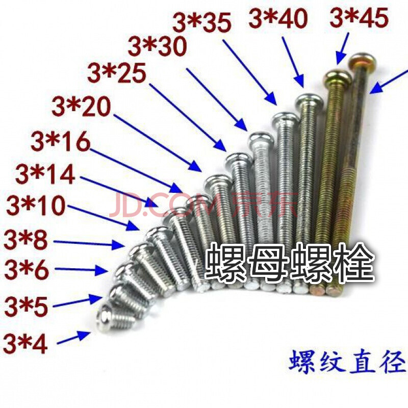 5m4m5m6m8螺絲十字頭開關盒櫃子門拉手帶螺母螺栓 m3*4mm很短的螺絲
