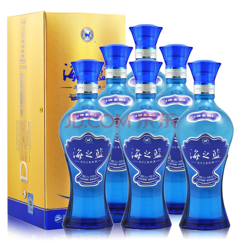 洋河 蓝色经典 海之蓝 超市白酒 42度 480ml*6瓶整箱装