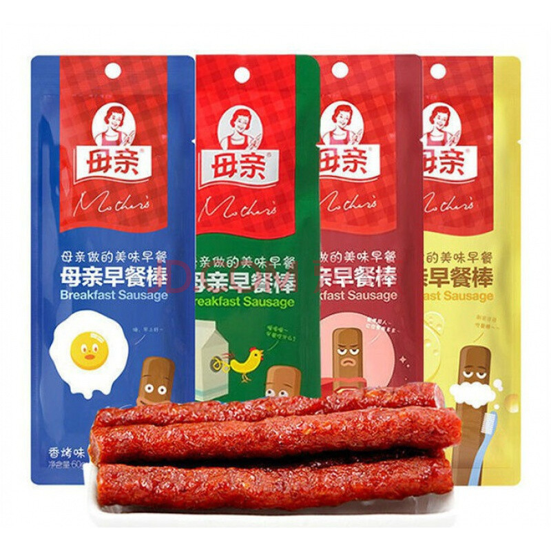 食品牛肉干棒22g养生堂母亲牌牛肉休闲零食 母早餐牛肉棒原味60g*3根