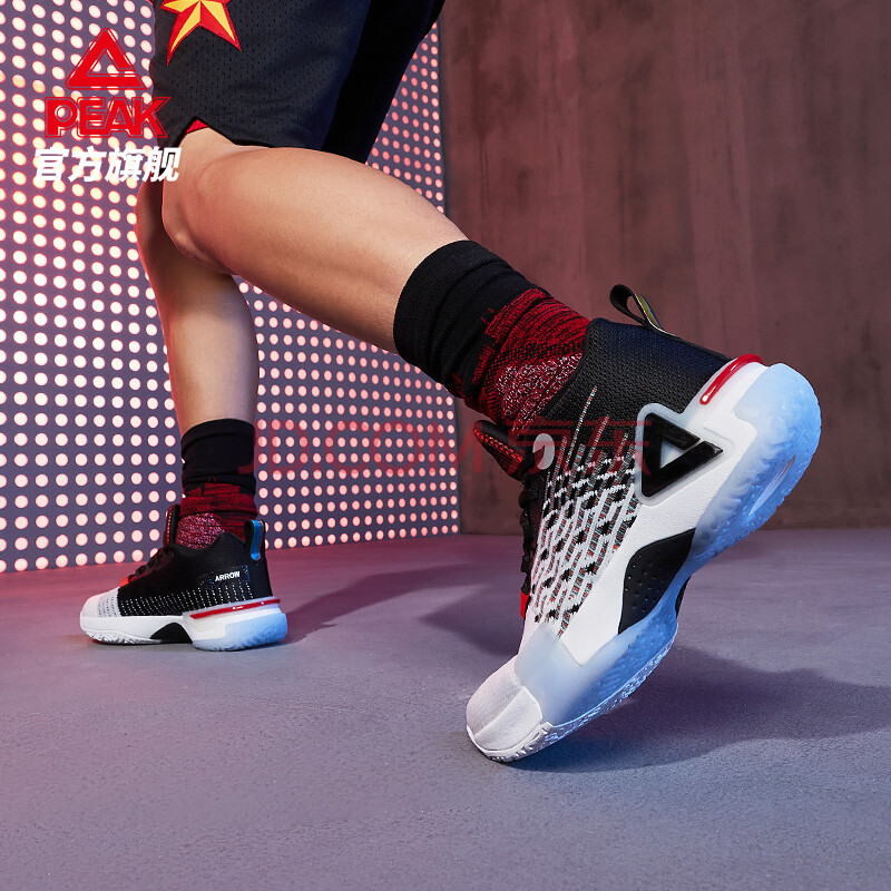 匹克速鹰篮球鞋男2021夏季新款低帮实战耐磨减震学生球鞋男da130181