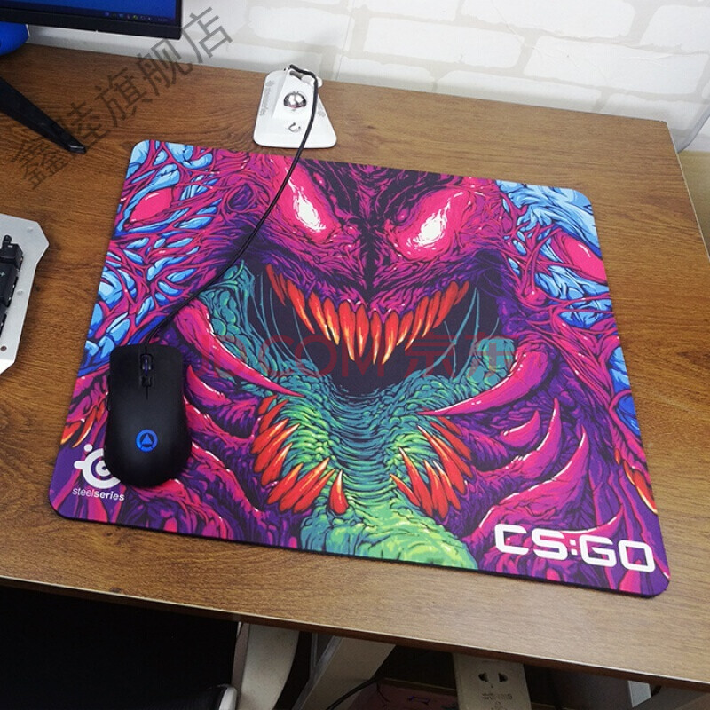 加厚游戏绝地求生cf学生电脑办公键盘桌垫定制创意鼠标垫 暴怒野兽