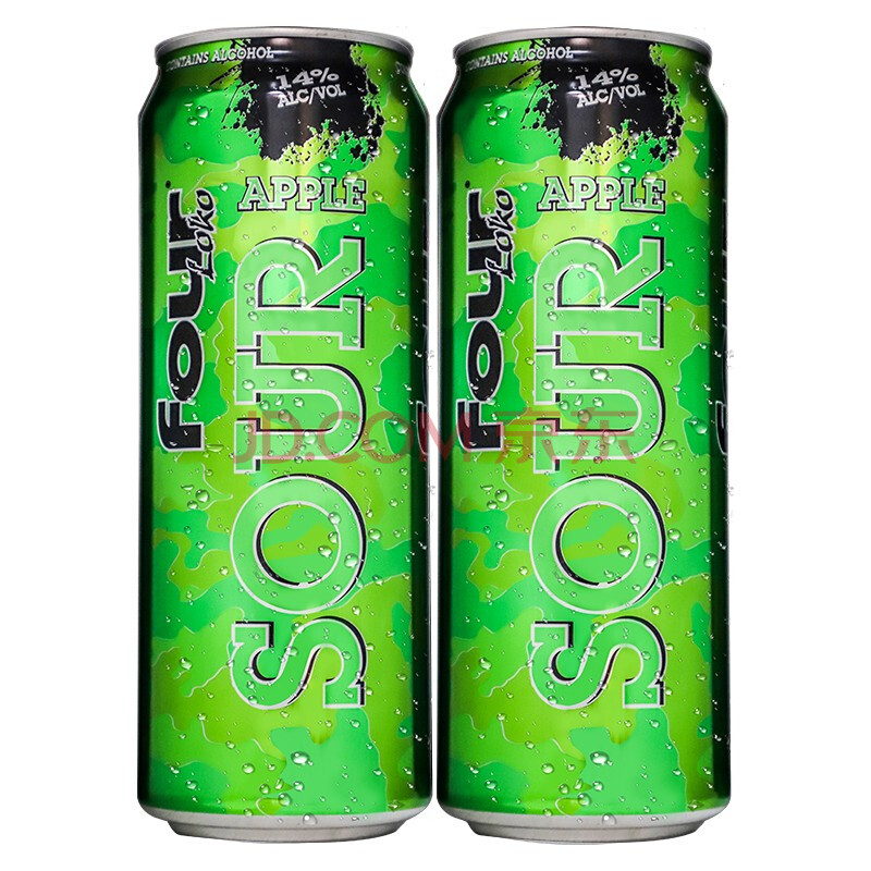 四洛克(four loko)果味精酿烈性啤酒 美国进口斯洛克罐装啤酒 四洛克